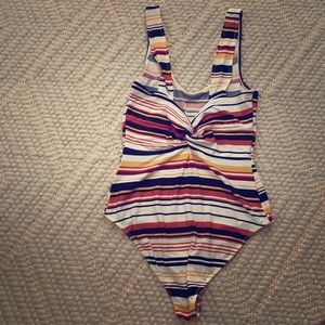 Multicolored body suit